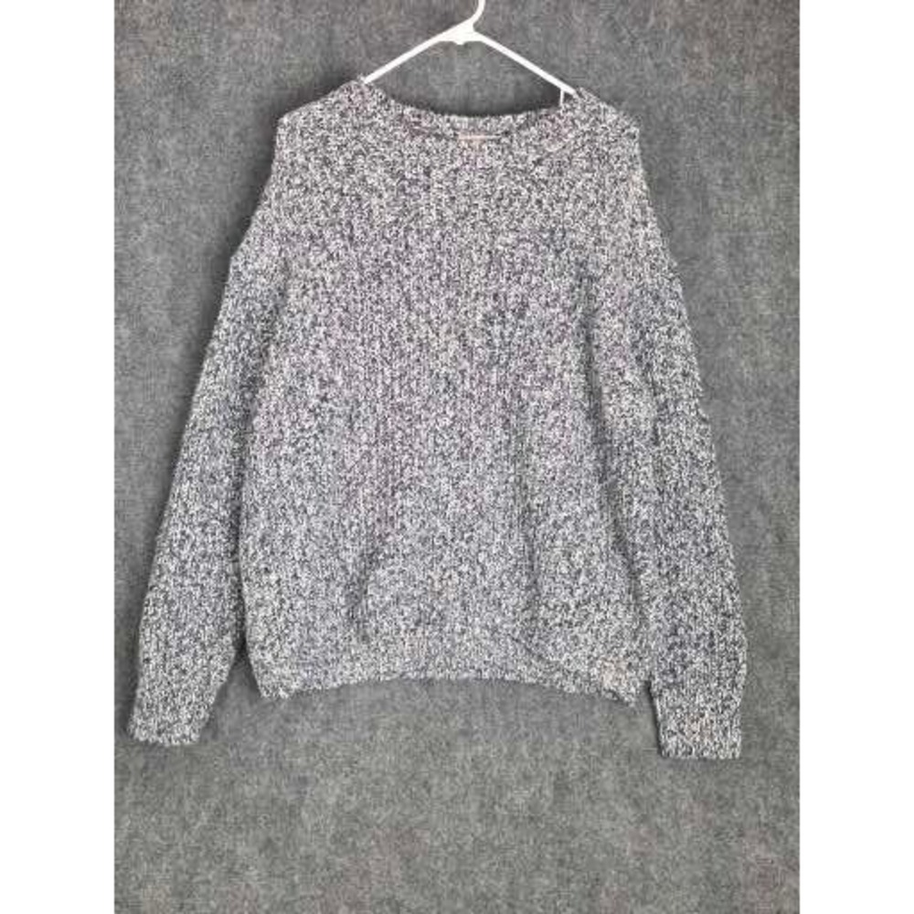 Marine Layer Sweater Womens XL Gray Confetti Donegal Chunky Knit Crewneck Top